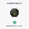 Set 2 Curele Kwmobile pentru Huawei Watch GT 4 (46mm), Negru/Albastru inchis, Silicon, KWM0000254A001C