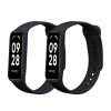 Set 2 Curele Kwmobile pentru Xiaomi Smart Band 8 Active, Negru/Albastru inchis, Silicon, KWM0000254C001C