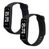 Set 2 Curele Kwmobile pentru Xiaomi Smart Band 8 Active, Negru/Albastru inchis, Silicon, KWM0000254C001C