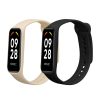 Set 2 Curele Kwmobile pentru Xiaomi Smart Band 8 Active, Negru/Bej, Silicon, KWM0000254C002C