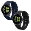 Set 2 Curele Kwmobile pentru Garmin vivoactive 5/Active 5, Negru/Albastru inchis, Silicon, KWM0000254E001C