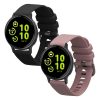 Set 2 Curele Kwmobile pentru Garmin vivoactive 5/Active 5, Negru/Mov, Silicon, KWM0000254E002C