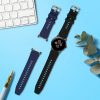 Set 2 Curele Kwmobile pentru Google Pixel Watch 2/Pixel Watch, Negru/Albastru inchis, Silicon, KWM0000254I001C