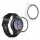 Set 2 Huse Kwmobile cu sticla securizata pentru Garmin vivoactive 5/Active 5, Transparent, Plastic, KWM0000254N001C