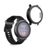 Set 2 Huse Kwmobile cu sticla securizata pentru Garmin vivoactive 5/Active 5, Transparent/Negru, Plastic, KWM0000254N002C