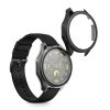 Set 2 Huse Kwmobile cu sticla securizata pentru Huawei Watch GT 4 (46mm), Transparent/Negru, Plastic, KWM0000254O002C