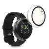 Set 2 Huse Kwmobile cu sticla securizata pentru Google Pixel Watch 2/Pixel Watch, Transparent, Plastic, KWM0000254R001C