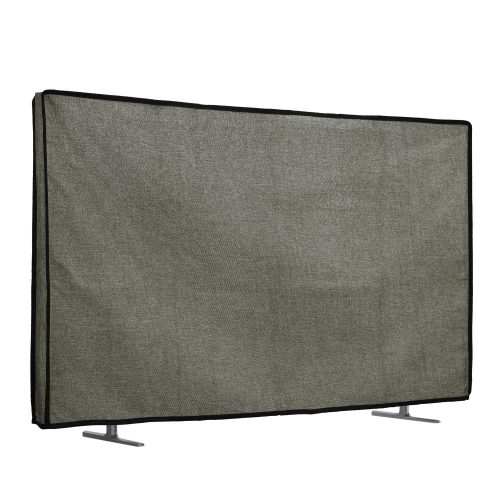 Husa de in Kwmobile pentru televizor de 50 inch, Gri, Textil, KWM000017SZ003C