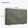 Husa de in Kwmobile pentru televizor de 50 inch, Gri, Textil, KWM000017SZ003C