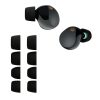 Set 8 Varfuri de schimb Kwmobile pentru Sony WF-1000XM5/WF-1000XM4, Negru, Silicon, KWM0000255B001C