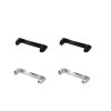 Set 4 Adaptori prindere curea de 20 mm Kwmobile pentru Google Pixel Watch 2, Argintiu/Negru, Otel, KWM0000255L001C