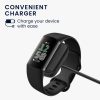 Cablu alimentare USB Kwmobile pentru Fitbit Charge 6, Negru, Plastic, KWM0000255N001C