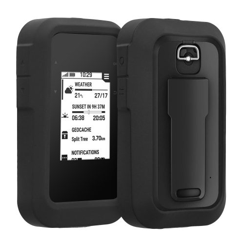 Husa de protectie Kwmobile pentru Garmin eTrex SE, Negru, Silicon, KWM0000255U001C