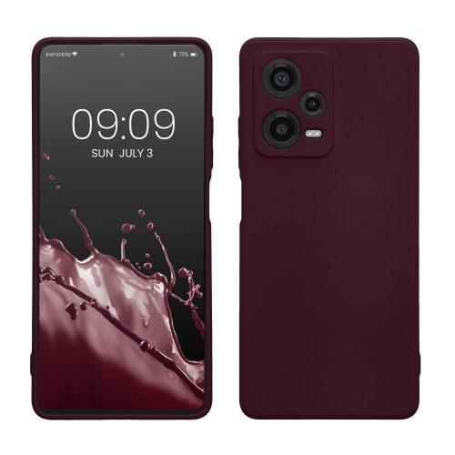 Husa Kwmobile pentru Xiaomi Redmi Note 12 Pro Plus 5G, Visiniu, Silicon, KWM000018DL007C