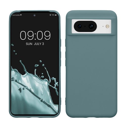 Husa Kwmobile pentru Google Pixel 8, Verde inchis, Silicon, KWM0000208H012C