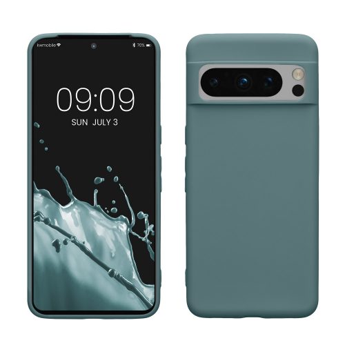 Husa Kwmobile pentru Google Pixel 8 Pro, Verde inchis, Silicon, KWM0000208I014C