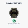 Set 4 Adaptori prindere curea de 22 mm Kwmobile pentru Amazfit T-Rex, Argintiu/Negru, Otel, KWM0000255J001C