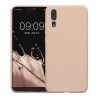 Husa Kwmobile pentru Huawei P20, Crem, Silicon, KWM000008PX012C