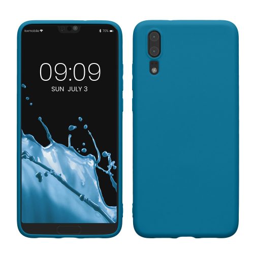 Husa Kwmobile pentru Huawei P20, Albastru, Silicon, KWM000008PX013C