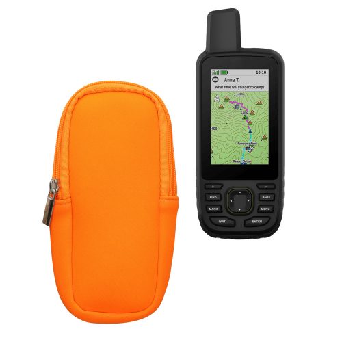 Husa de protectie Kwmobile pentru Garmin GPSMAP 66sr/GPSMAP 67, Portocaliu, Neopren, KWM0000256U002C