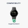 Set 4 Adaptori prindere curea de 20 mm Kwmobile pentru Google Pixel Watch, Negru/Auriu, Otel, KWM0000256W002C