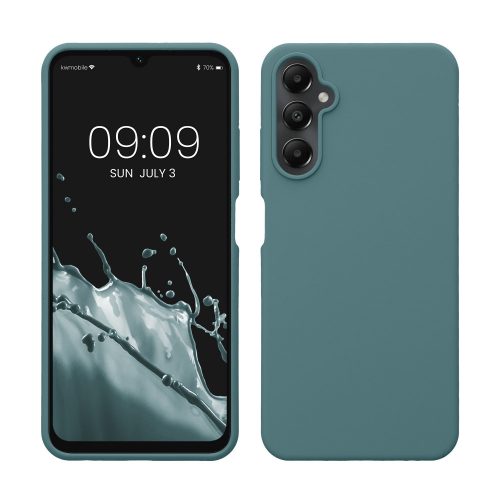 Husa Kwmobile pentru Samsung Galaxy A05s, Verde inchis, Silicon, KWM000021MW017C