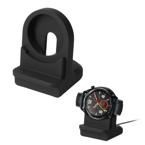 Docking stand Kwmobile pentru Huawei Watch 3/Watch 3 Pro/Watch GT3, Negru, Silicon, KWM0000257D001C