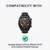 Docking stand Kwmobile pentru Huawei Watch 3/Watch 3 Pro/Watch GT3, Negru, Silicon, KWM0000257D001C