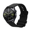 Curea Kwmobile pentru Huawei Watch GT 3 Pro (46mm)/GT3 46mm, Negru, Silicon, KWM0000257J001C