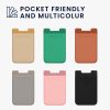 Set 3 Card pocket Kwmobile pentru telefoane, Multicolor, Lycra, KWM000020KB003C