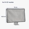 Husa Kwmobile pentru monitor de 31-32 inch, Gri deschis, Textil, KWM000017VG002C