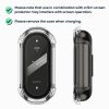 Set 2 Huse complete Kwmobile pentru Xiaomi Mi Band 8, Transparent, Plastic, KWM0000206D002C