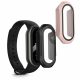 Set 2 Huse complete Kwmobile pentru Xiaomi Mi Band 8, Negru/Roz, Plastic, KWM0000206D003C