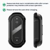 Set 2 Huse complete Kwmobile pentru Xiaomi Mi Band 8, Negru/Roz, Plastic, KWM0000206D003C