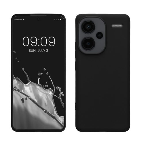 Husa Kwmobile pentru Xiaomi Redmi Note 13 Pro Plus 5G, Negru, Silicon, KWM000020KI001C