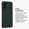 Husa Kwmobile pentru Xiaomi Poco C65/Redmi 13C, Verde inchis, Silicon, KWM000020KO002C