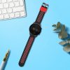 Curea Kwmobile pentru Xiaomi Mi Watch Color Sport/S1 Active, Negru/Rosu, Silicon, KWM0000258B001C