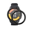 Set 2 Folii de protectie Kwmobile pentru Xiaomi Mi Watch/Mi Watch Color Sport, Transparent/Negru, Polimer, KWM0000258D001C