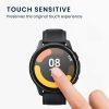 Set 2 Folii de protectie Kwmobile pentru Xiaomi Mi Watch/Mi Watch Color Sport, Transparent/Negru, Polimer, KWM0000258D001C