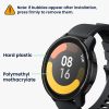 Set 2 Folii de protectie Kwmobile pentru Xiaomi Mi Watch/Mi Watch Color Sport, Transparent/Negru, Polimer, KWM0000258D001C