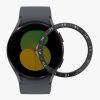 Rama cadran Kwmobile pentru Samsung Galaxy Watch 5, Negru/Argintiu, Aluminiu, KWM0000258Z001C