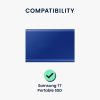 Husa de protectie Kwmobile pentru Samsung Portable SSD T7, Gri, Silicon, KWM000017ZW005C