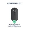 Husa mouse Kwmobile pentru Apple Magic Mouse, Negru, Silicon, KWM0000259K001C