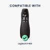 Husa Telecomanda Kwmobile pentru Logitech R 400, Negru, Silicon, KWM0000259M001C