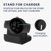 Docking stand Kwmobile pentru Google Pixel Watch 2, Negru, Silicon, KWM0000259O001C