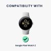 Docking stand Kwmobile pentru Google Pixel Watch 2, Negru, Silicon, KWM0000259O001C