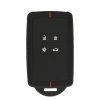 Husa Cheie Auto Kwmobile pentru Renault 4 Butoane - Smart Key, Negru/Rosu, Silicon, KWM0000259X001C