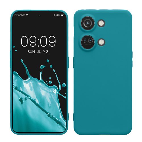 Husa Kwmobile pentru OnePlus Nord 3 5G, Verde, Silicon, KWM0000204U005C