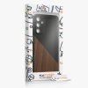 Husa Kwmobile pentru Samsung Galaxy A15 5G, Maro/Negru, Lemn, KWM000021OT001C