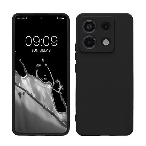 Husa Kwmobile pentru Xiaomi Redmi Note 13 Pro 5G/Poco X6, Negru, Silicon, KWM000020LD001C